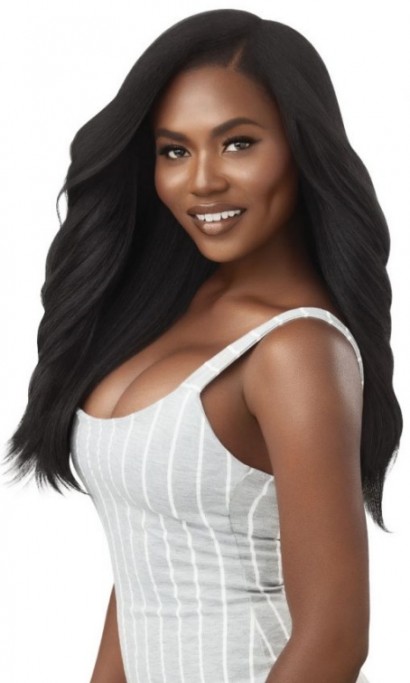 OUTRE BIG BEAUTIFUL HAIR HUMAN HAIR BLEND LEAVE OUT U PART WIG DOMINICAN BLOWOUT 22