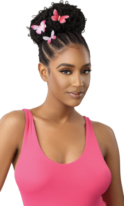 OUTRE PRETTY QUICK DRAWSTRING PONYTAIL BUTTERFLY JUNGLE LOCS 20