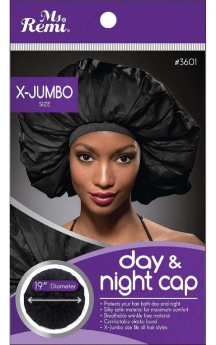 Ms Remi™ DAY & NIGHT CAP X-JUMBO SIZE BLACK #3601