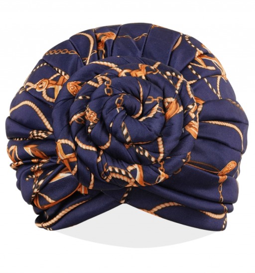 MS. REMI SILKY TOP KNOT PRE-TIED TURBAN ASSORTED COLORS